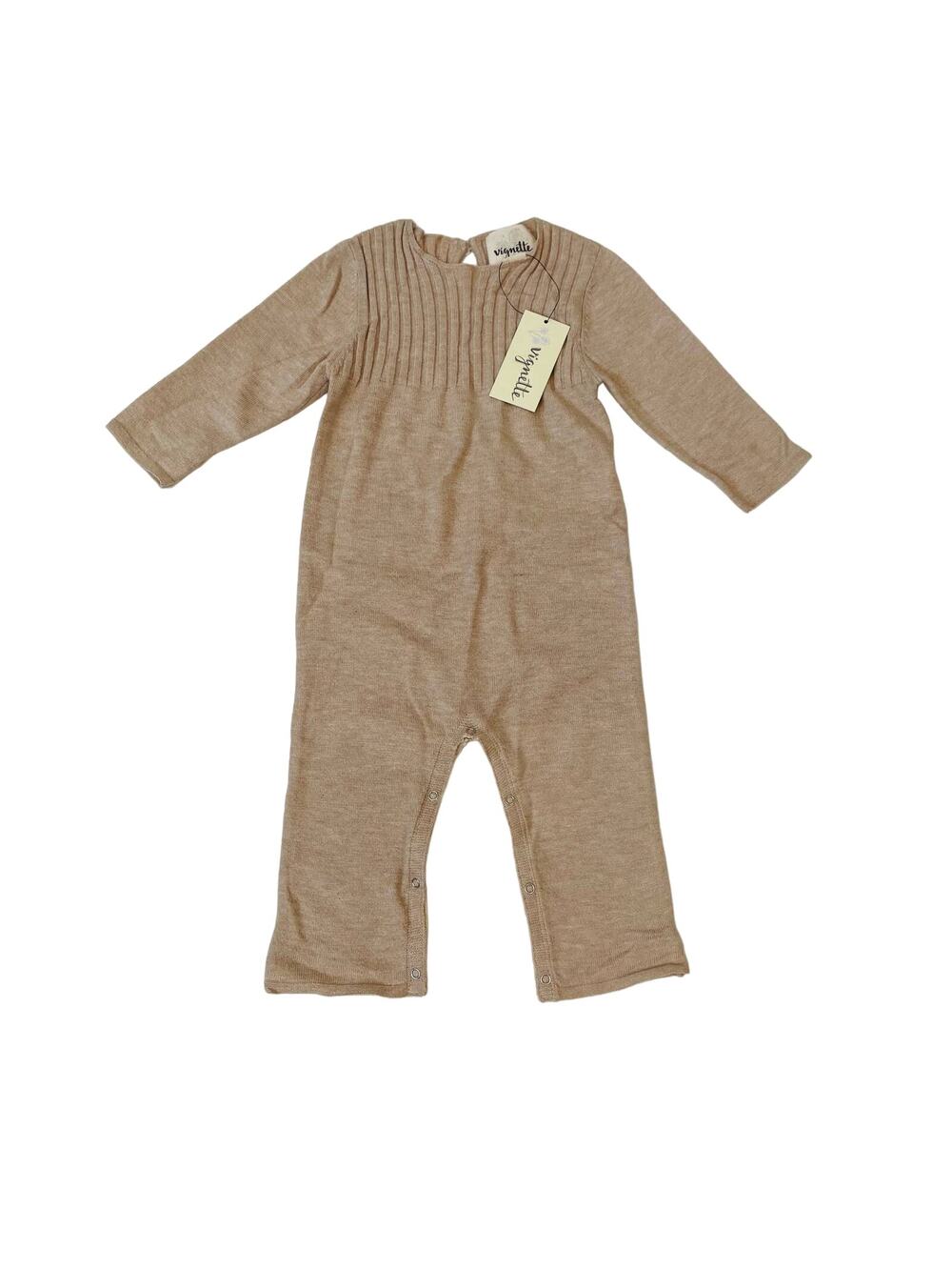 NWT Vignette 6/9M Oatmeal Lily Romper